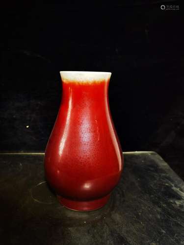 Red glaze bottle