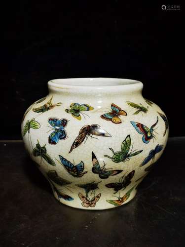 Powder enamel pot