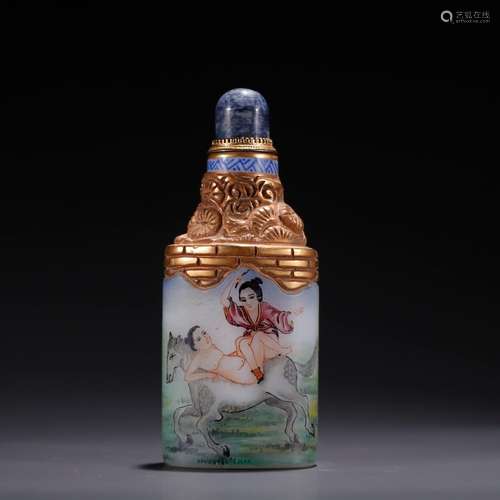 Material colour who enamel snuff bottle of tireSpecification...