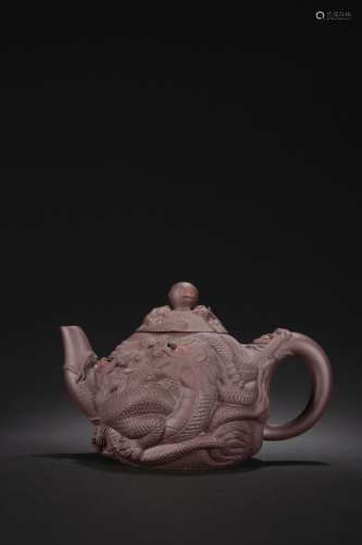 - old purple auspicious dragon tea POTSSpecification: high 1...