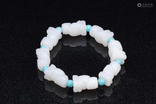 : hetian jade hand string of nobleThe child diameter 1.9 cm ...