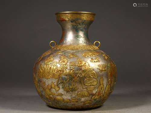 , copper hunting TuShang bottleSpecification: abdominal diam...