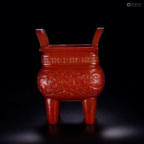 Hetian jade hunting grain offering incense burner, the quali...