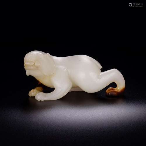 Hetian jade, jade oil moisten, inscription, the surface appe...