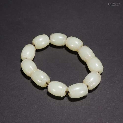 Hetian jade hand string.Specification: X1.8 bead diameter 1....