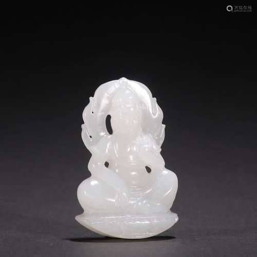 Hetian jade guanyin pendant.Specification: high 5.5 3.6 1.15...