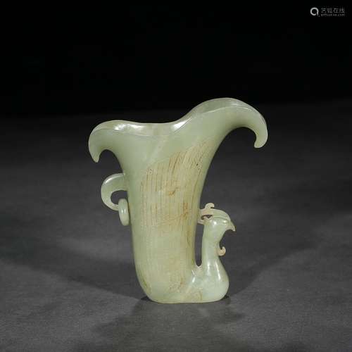 : hetian jade bird live wind ring ear cupSpecification: long...