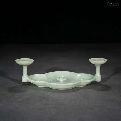 : hetian jade candlestick sweet furnishing articlesSpecifica...