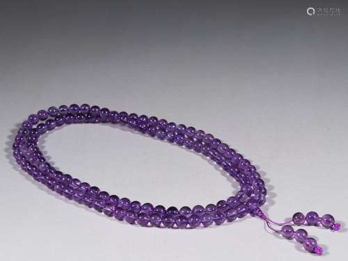 Amethyst beads a stringSpecification: bead diameter 0.9 cm w...