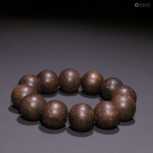 Old aloes hand round bead string.Specification: bead diamete...