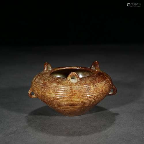 Ancient: hetian jade bowstring grain ears cansSpecification:...