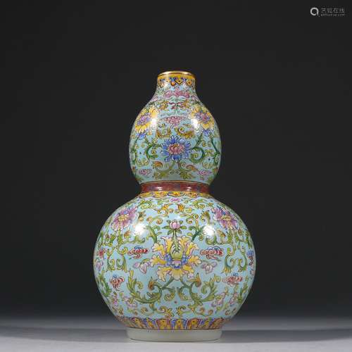 Feeder painted enamel floral print bottle gourdSpecification...