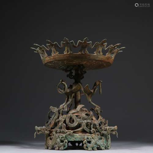 The unearthed bronze engraved look therefore the dragon grai...