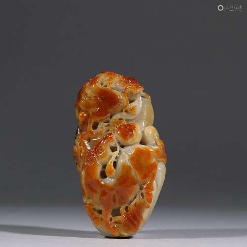 Old jade carving a skin "the dragon" carvingsSpeci...