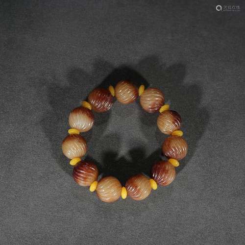 Ancient: hetian jade heave silking hand stringSpecification:...