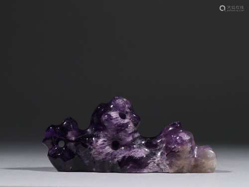 Amethyst dashanzi pen rackSpecification: 12 cm high 5.4 cm w...