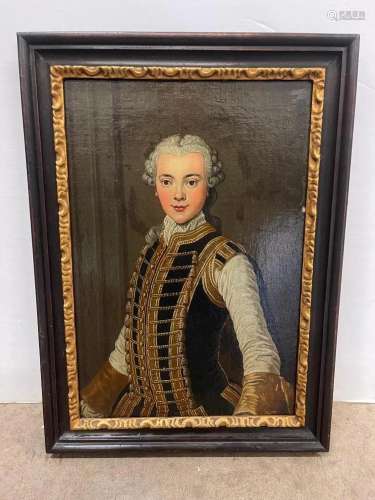 Oil on Canvas Painting of Young Colonial Gentleman