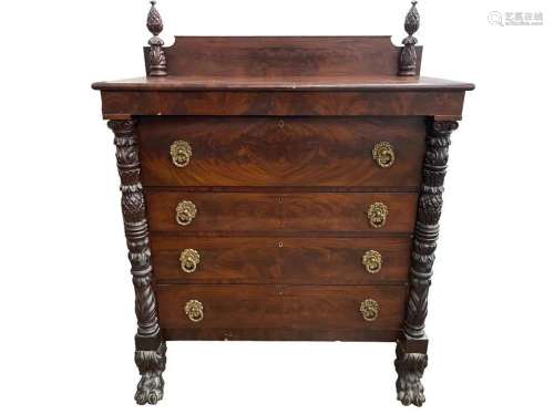 Federal Chest of Drawers w/ Carving