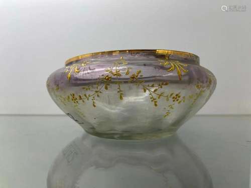 Baccarat Hand Painted Bowl