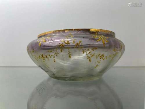 Baccarat Hand Painted Bowl