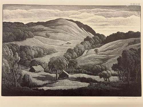 Thomas W. Mason, 1954 Wood Engraving