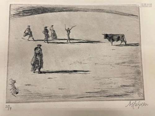 Halpern, 1919-1969 Signed Etching etc