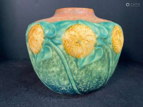 Roseville Art Pottery Sunflower Vase