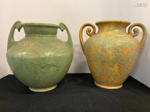 2 Art Pottery Vases incl. Roseville