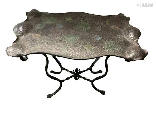 Arts & Crafts Wrought Iron Table