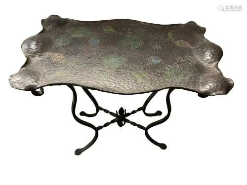 Arts & Crafts Wrought Iron Table