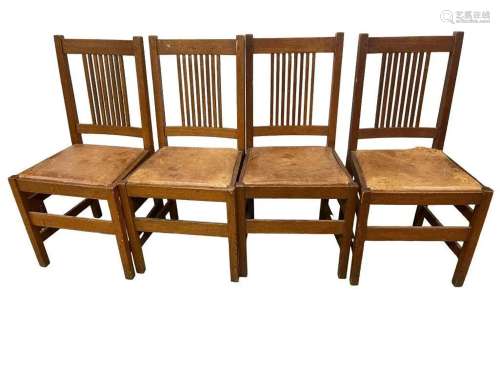 4 L & JG Stickley Dining Chairs