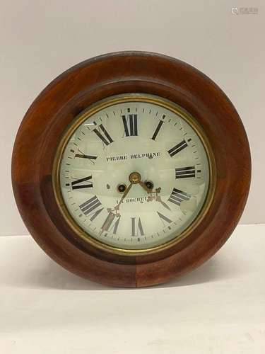 Pierre Delphine French Wall Clock c. 1860