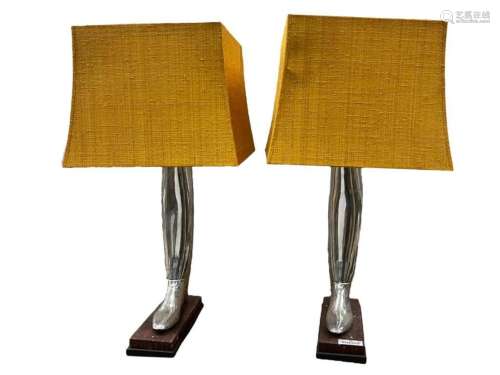 Pair of "Boot" Lamps