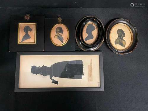 Early Hand cut Silhouettes & Miniatures