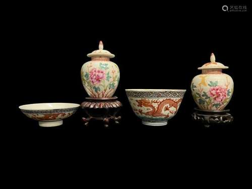 Asian Ginger Jars, Bowls, etc