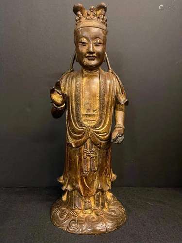 Bronze Asian Deity Figure