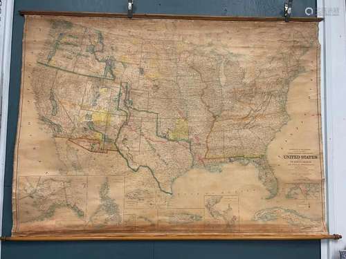 1904 "Map of the United States & Territories" ...