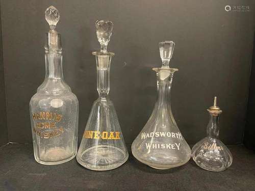 Early Bar Decanters, Wadsworth Whiskey, etc