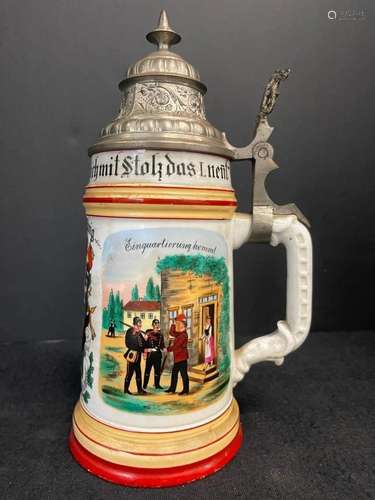 Regimental Beer Stein, 1898