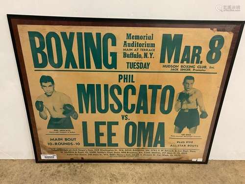 1949 Buffalo Boxing Poster