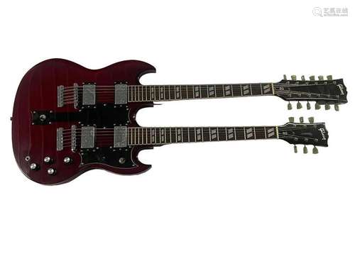 Reproduction Gibson SG Double Neck Electric Guitar