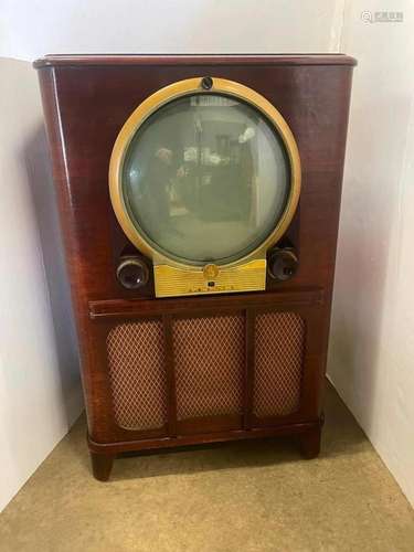 Vintage Zenith "Porthole" Television Console