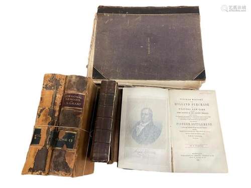 Leather Bound Books incl. 1735 "Scripture Politics"...