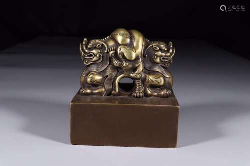 : "the treasure" bronze dragon button bullae14 cm ...