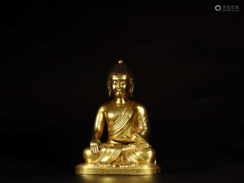 : copper mine loader gold Buddha furnishing articlesSize: 22...