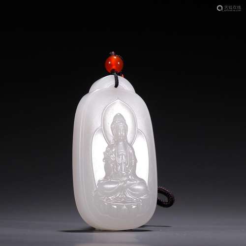 Hetian jade, seed makings net bottles of guanyin listedSpeci...