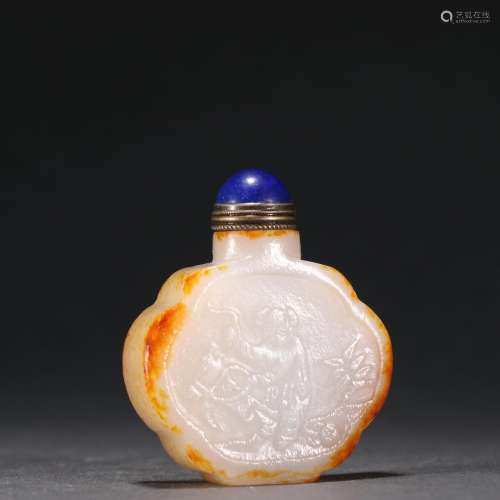 Stories of hetian jade seed makings snuff bottles.Specificat...