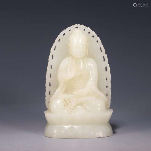Hetian jade Buddha statueSize: 5 cm long 3.2 cm high 7.8 cm ...