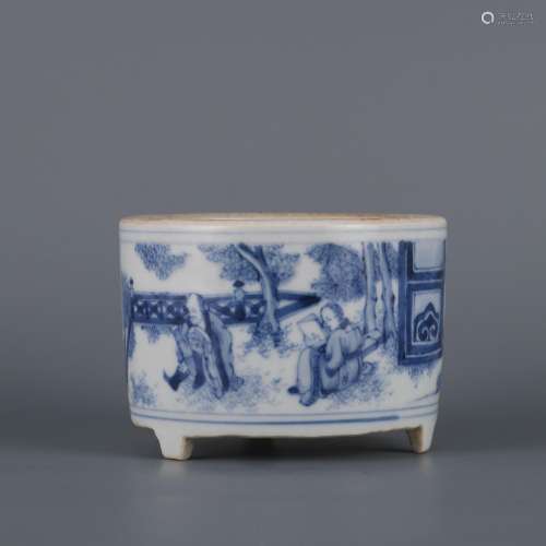 And stories of blue and white three-legged furnace size: 10 ...