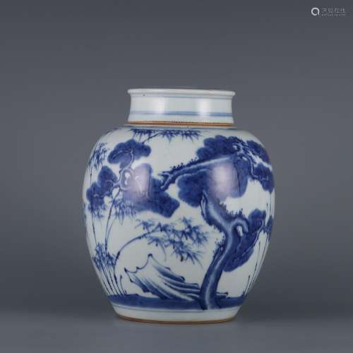 Years age of blue and white poetic cover tank size: height 2...